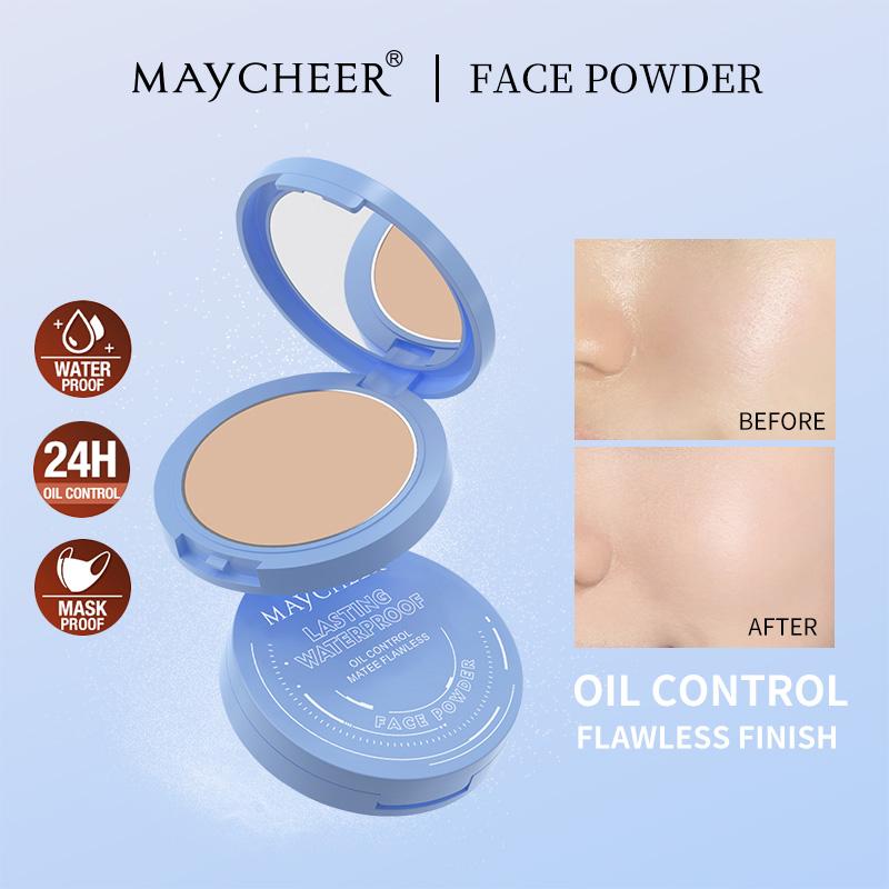 MAYCHEER® LASTING WATERPROOF  Pressed Powder Compact